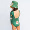 Cargar imagen en el visor de la galería, Vestido De Baño Manga Larga Cereza Verde
