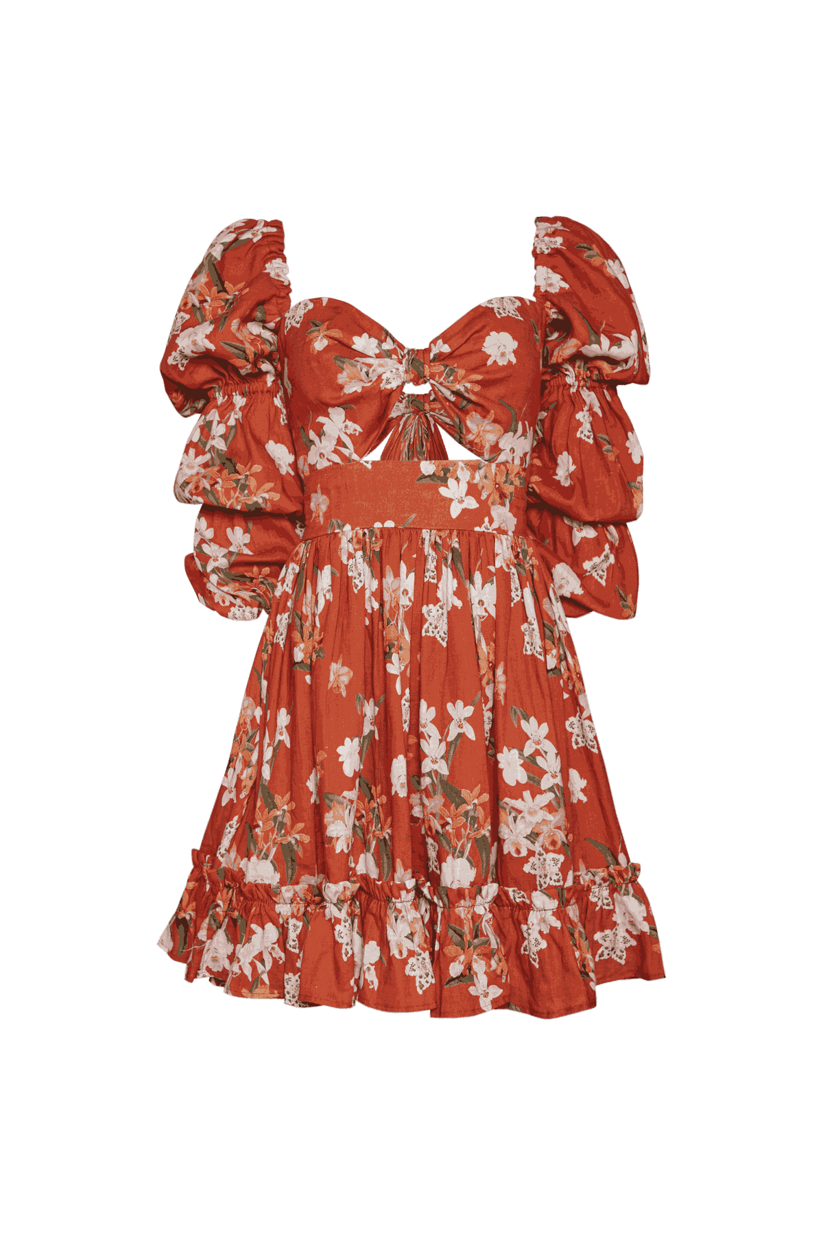 Vestido Caléndula Rust