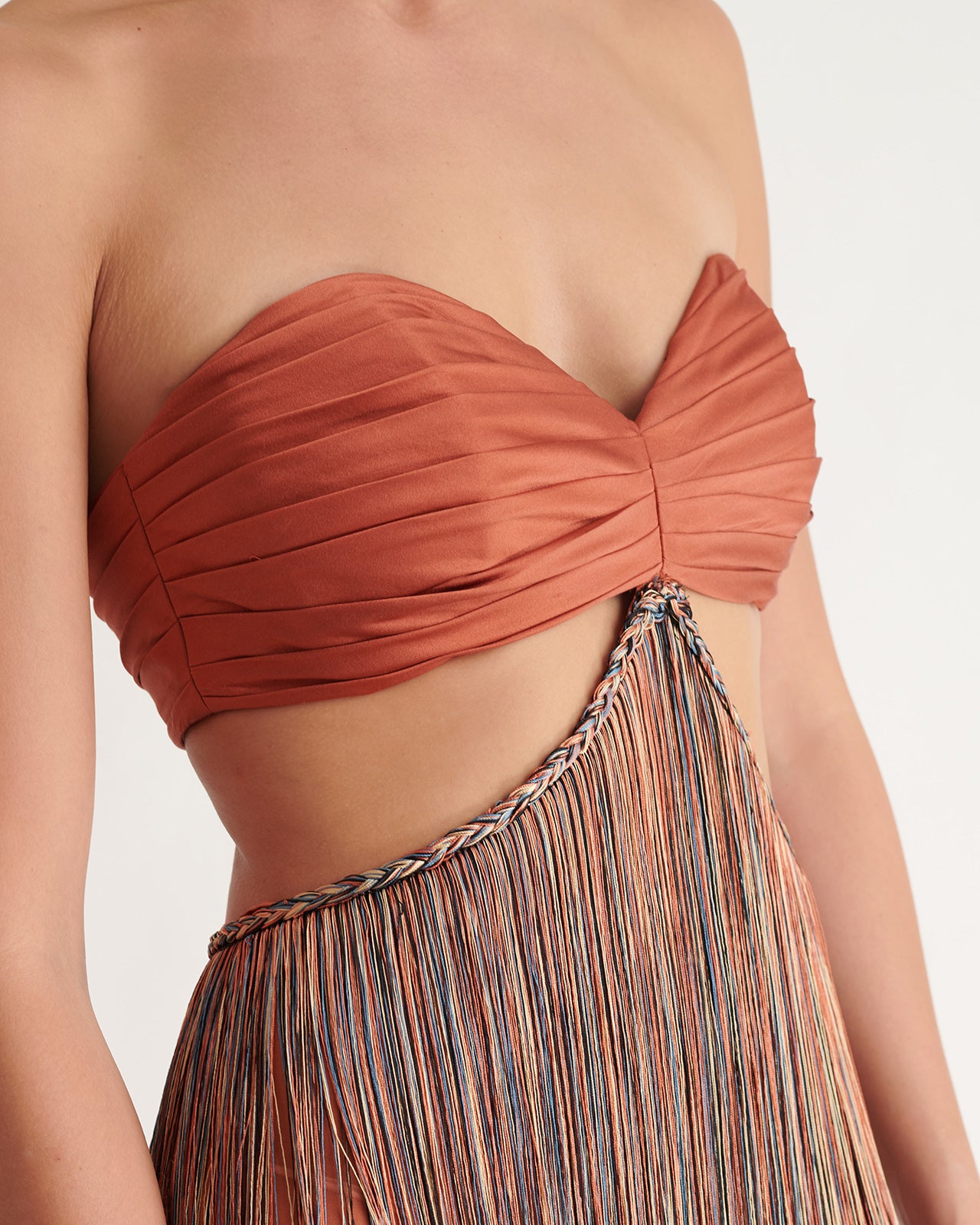Multicolor fringe dress