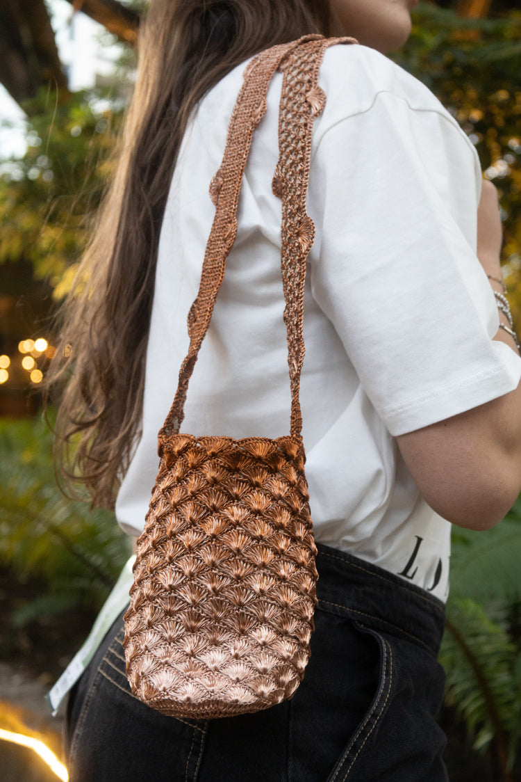 Kaia mini seashell copper & rose gold edition
