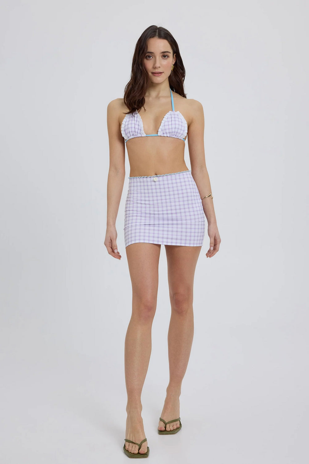 Waffle mini skirt