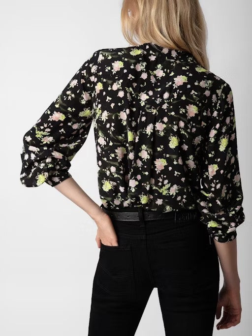 Blusa Twina Soft Crinkle Roses