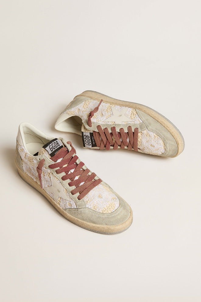 Tenis Golden Goose Ball Star Macrame Mujer