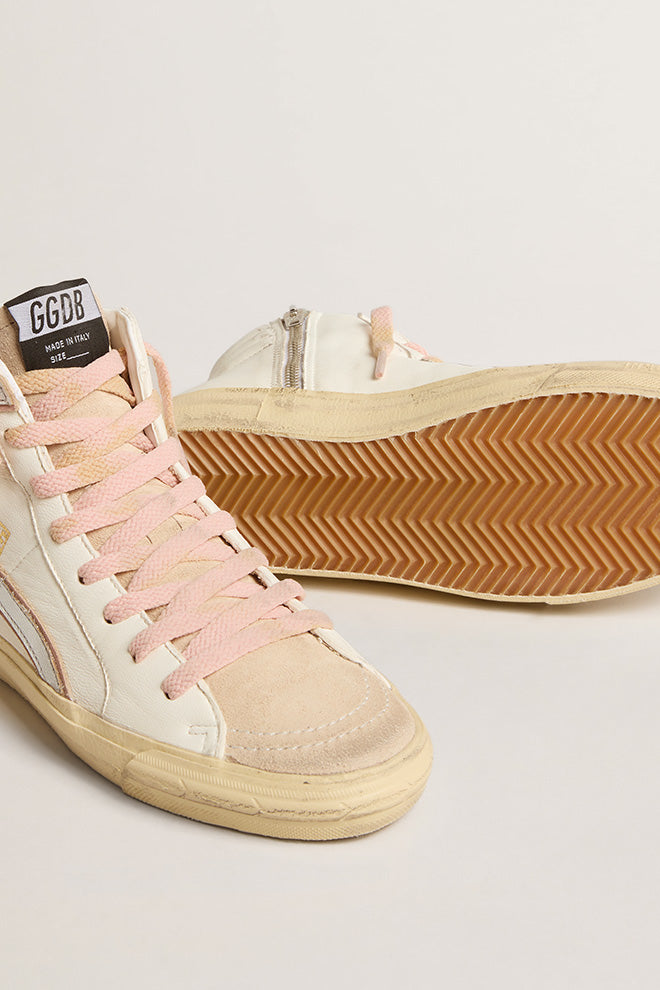 Tenis Golden Goose Slide Nappa And Macrame' Mujer