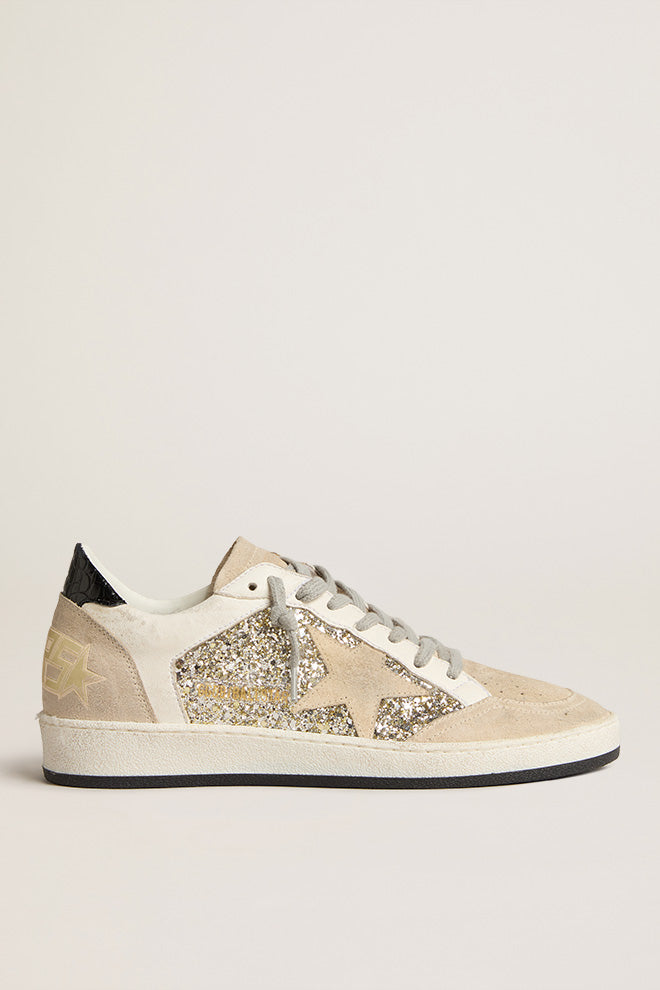 Tenis Golden Goose  Ball Star Glitter And Leather