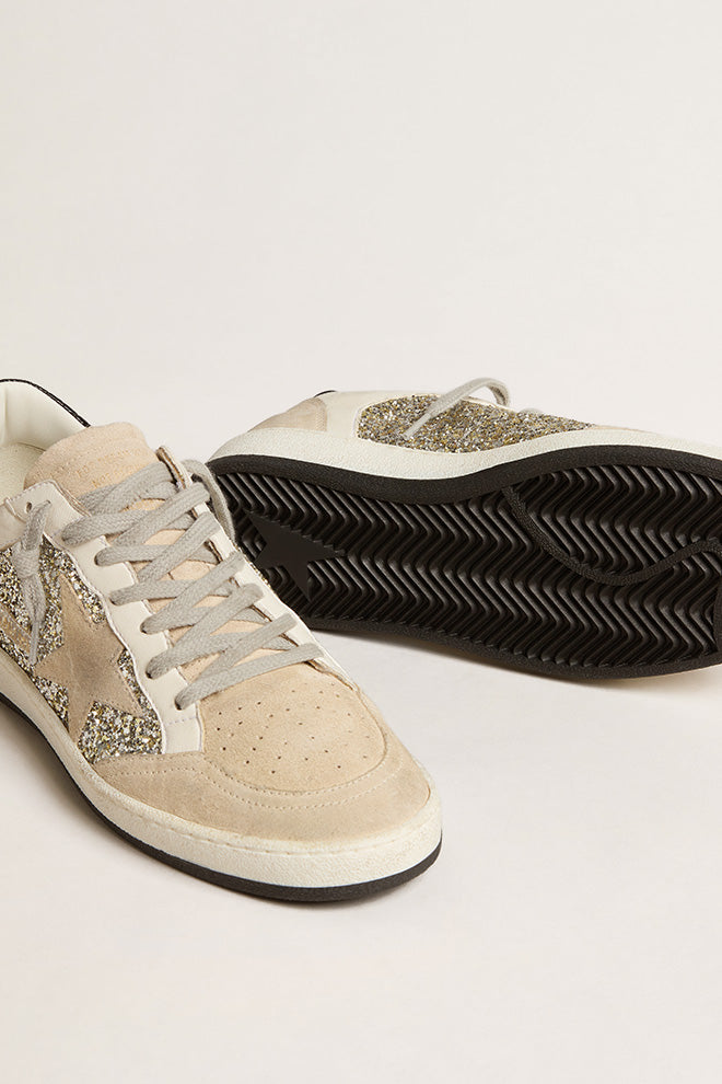 Tenis Golden Goose Mujer Ball Star Glitter And Leather