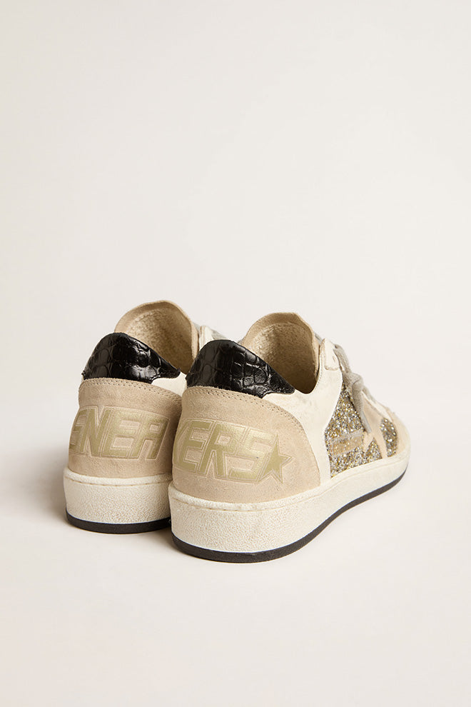 Tenis Golden Goose  Ball Star Glitter And Leather Mujer