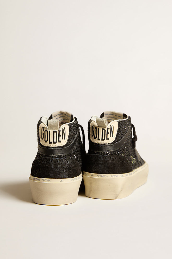 Tenis Golden Goose  Hi Mid Star Glitter Upper Mujer