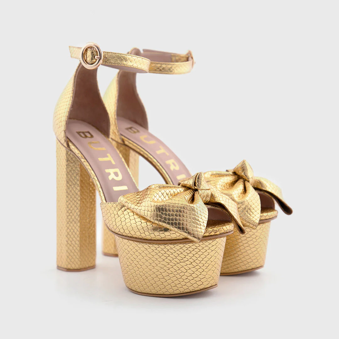 Zapatos Plataforma Cayetana Gold