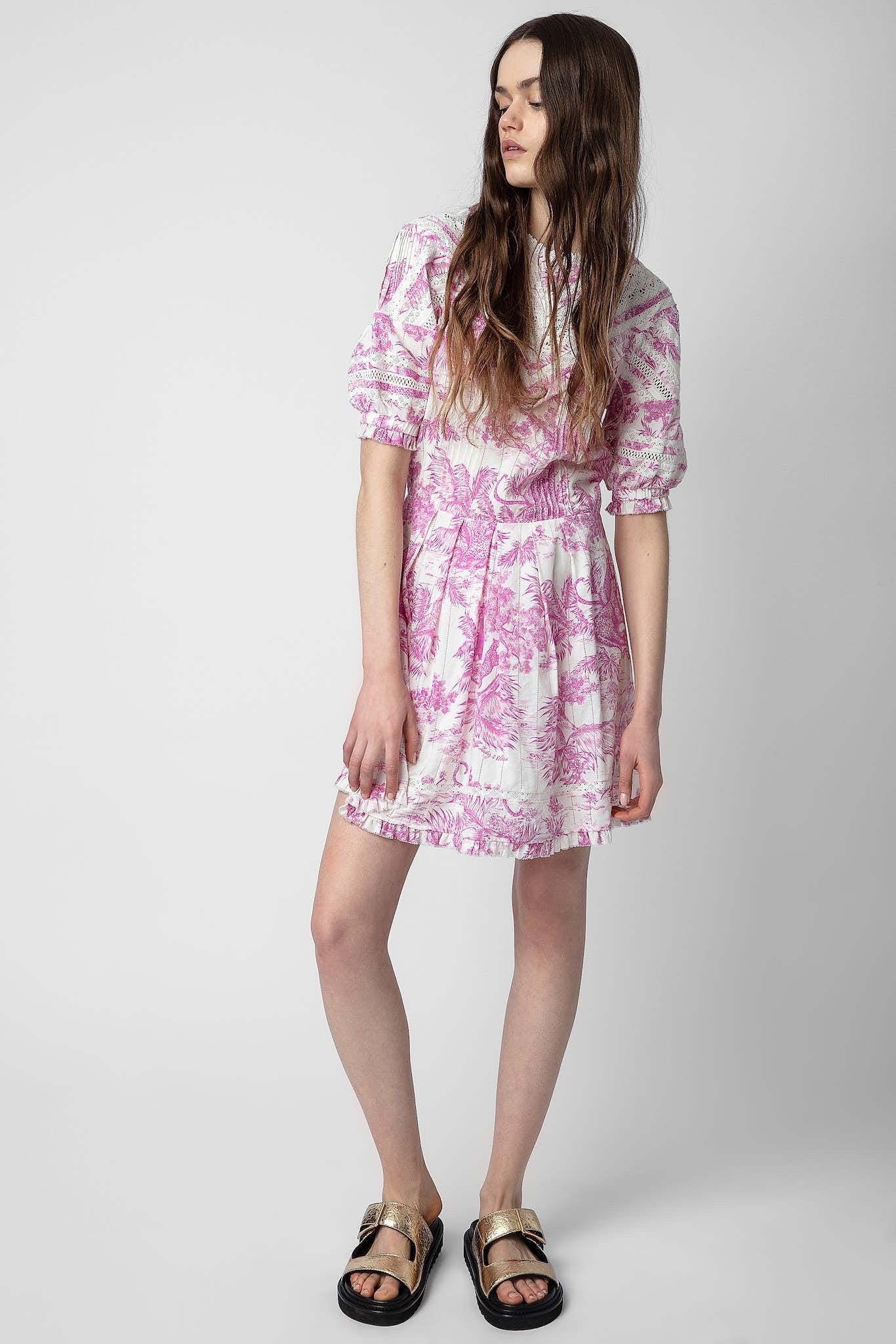 Vestido Rozy Toile De Jouy