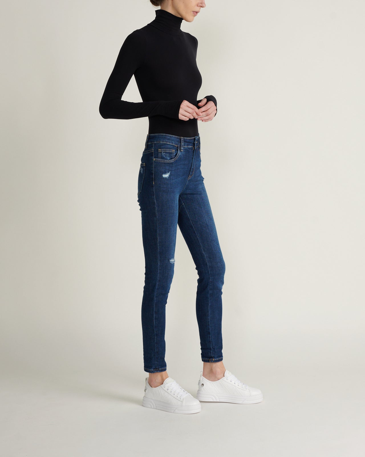 Jeans Azul Skinny Elásticos