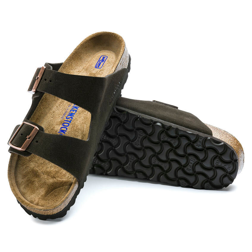 Sandalias Arizona Soft Footbed Suede Mocca