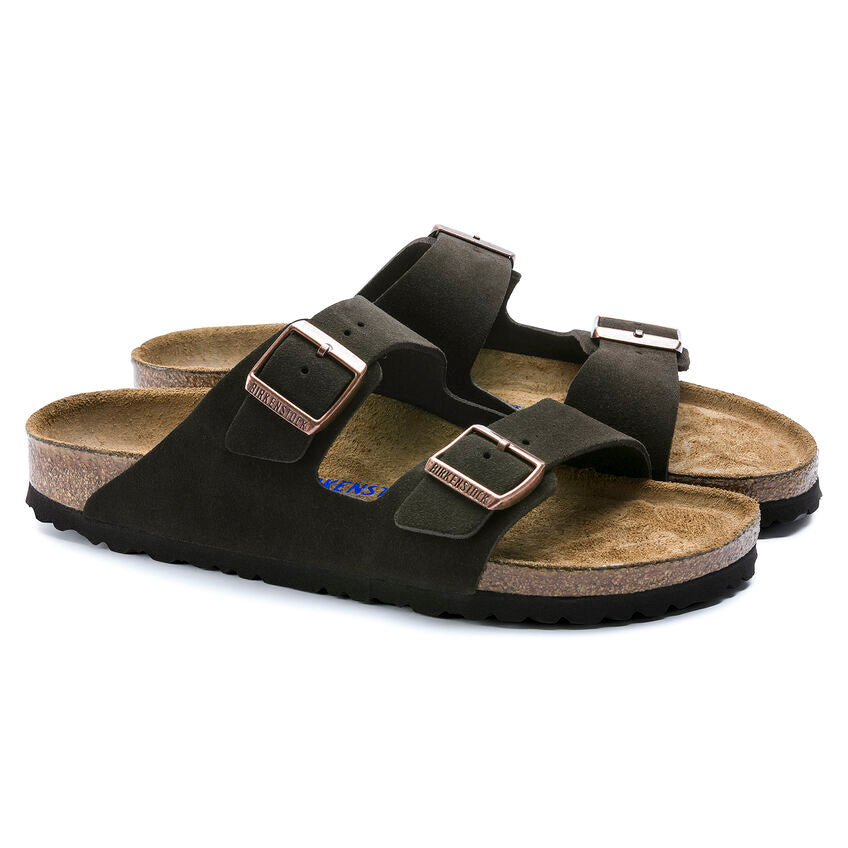 Sandalias Arizona Soft Footbed Suede Mocca