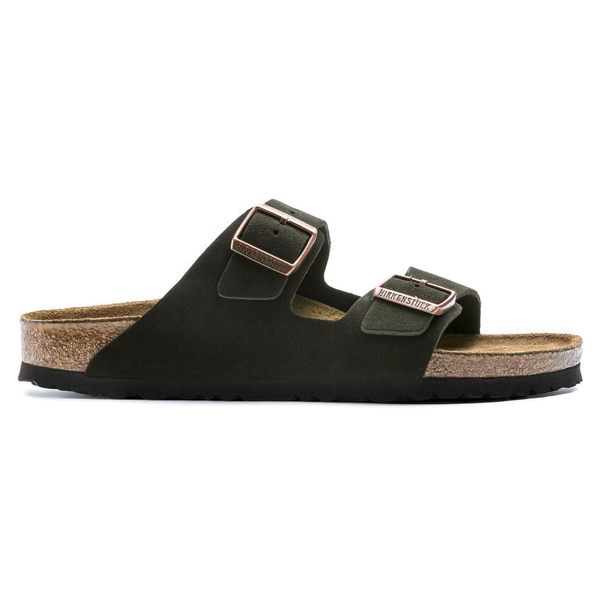 Sandalias Arizona Soft Footbed Suede Mocca