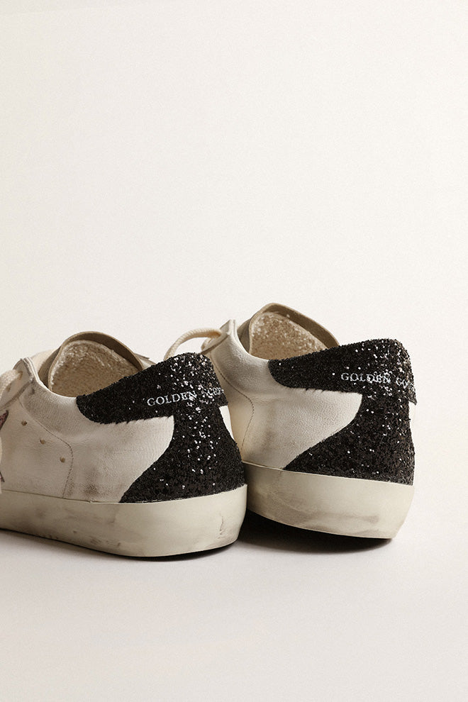 Tenis Deportivos Super-Star Leather Upper Suede Toe Glitter