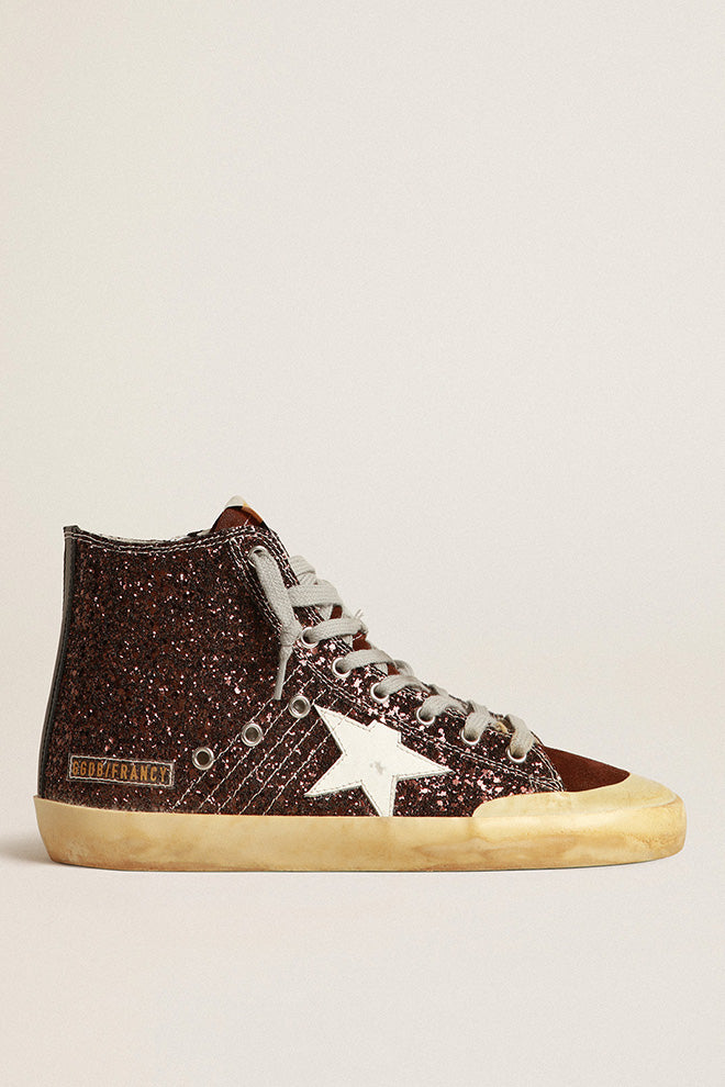 Tenis Golden Goose Francy Penstar Glitter Upper Mujer