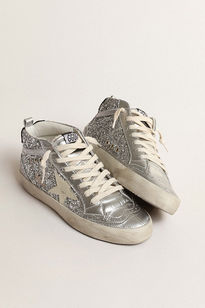 Tenis Deportivos Mid Star Glitter Upper Laminated Toe