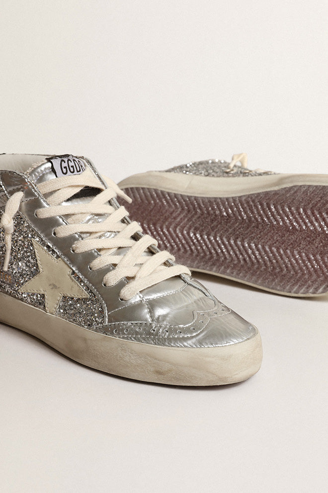 Tenis Deportivos Mid Star Glitter Upper Laminated Toe