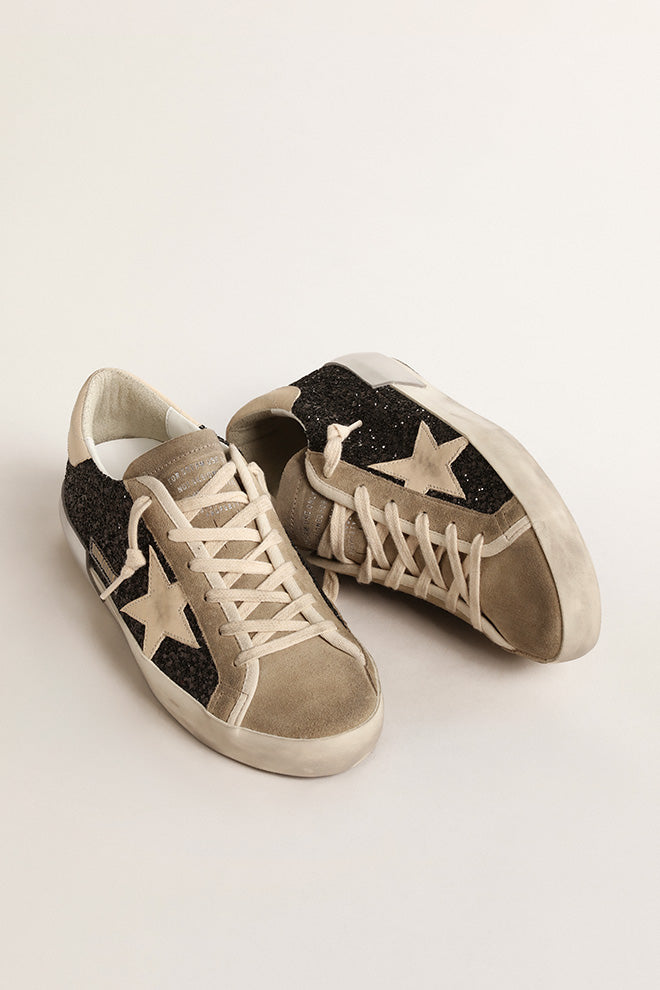 Tenis Deportivos Super-Star Glitter Upper Suede Toe Vintage