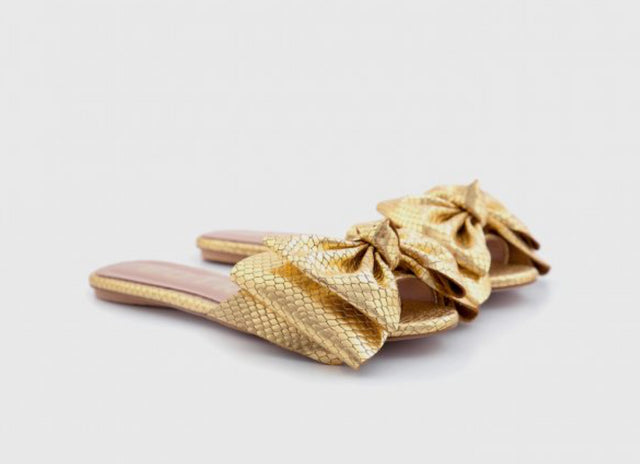 Zapatos Irina Flat Gold