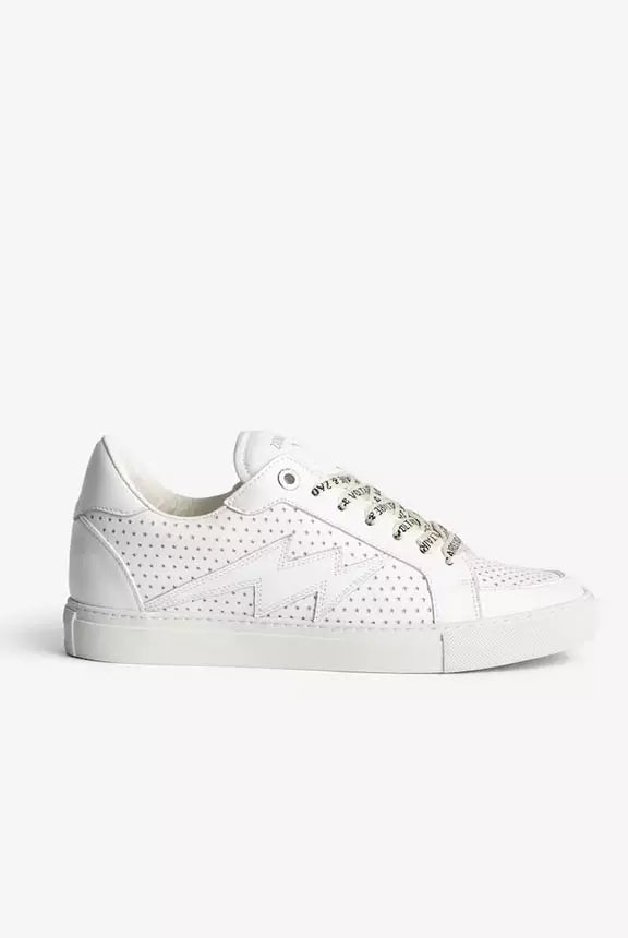 Tenis Zadig La Flash Smooth Calfskin Perfo Mujer