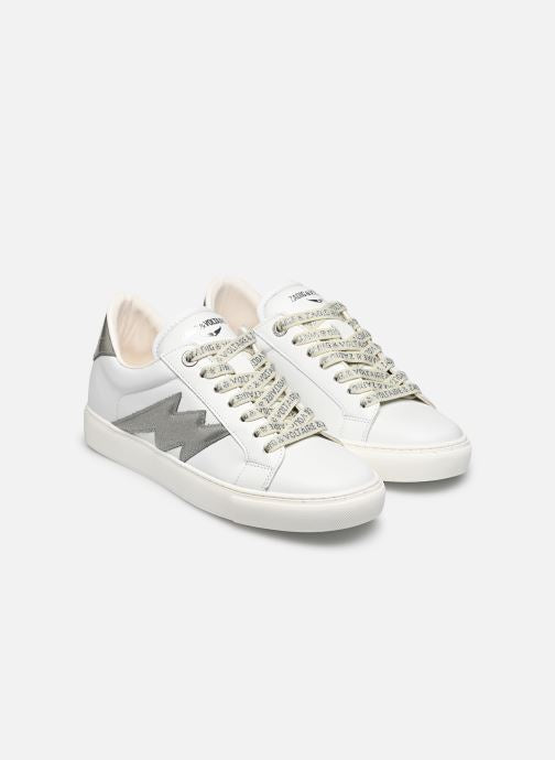 Tenis Zadig La Flash Smooth Calfskin + Bac Mujer