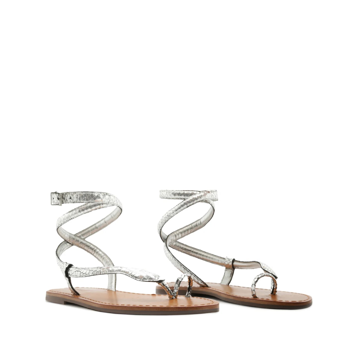 Sandalias Courtney Piel Metalizada