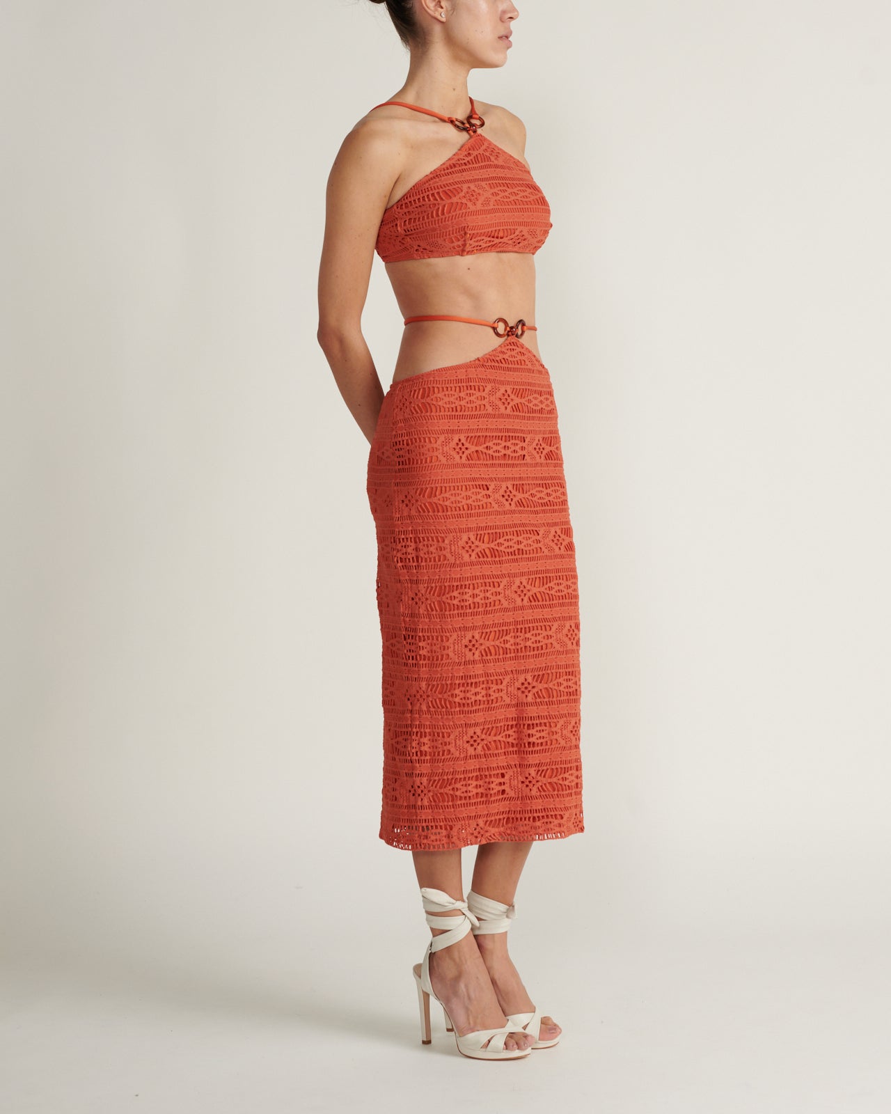 Falda Cut Out Midi