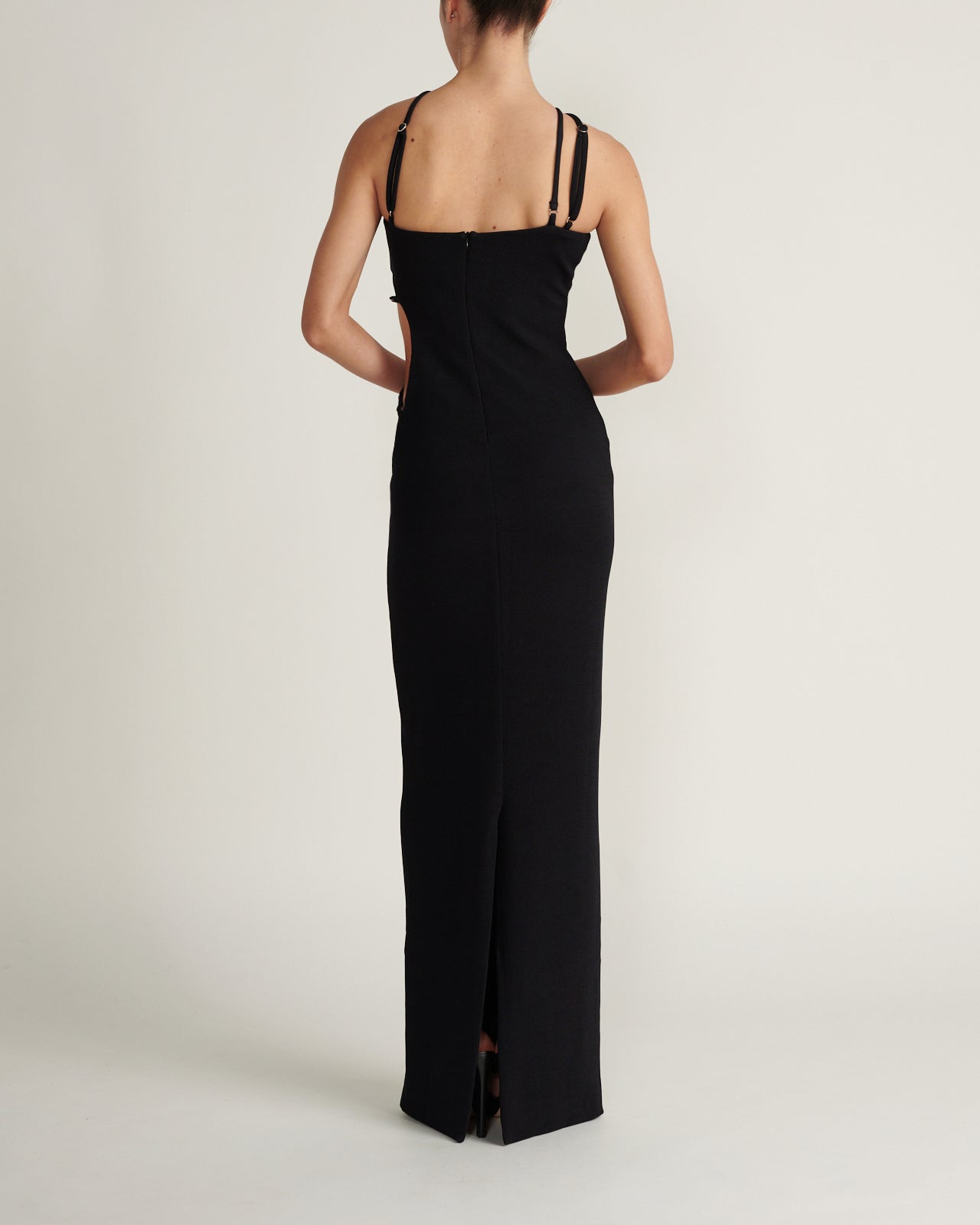 Vestido Maxi Cut Out Negro