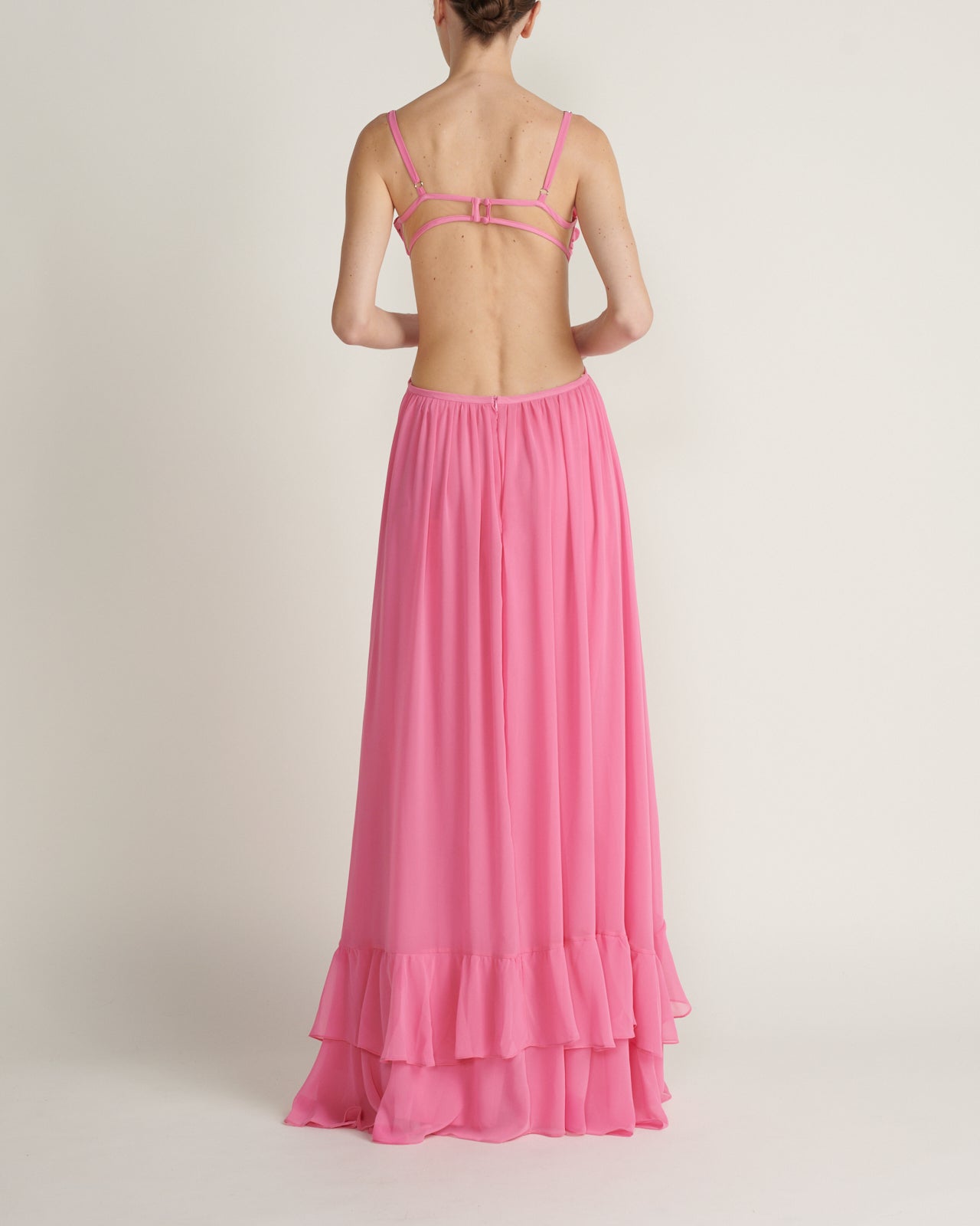 Vestido Maxi Bralette Rosado